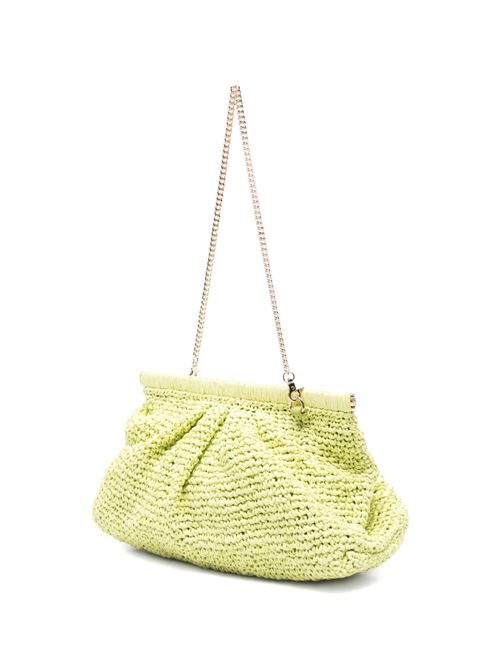 Borsa donna Emme Marella pochette in rafia lime EMME Marella | PAPRICA005